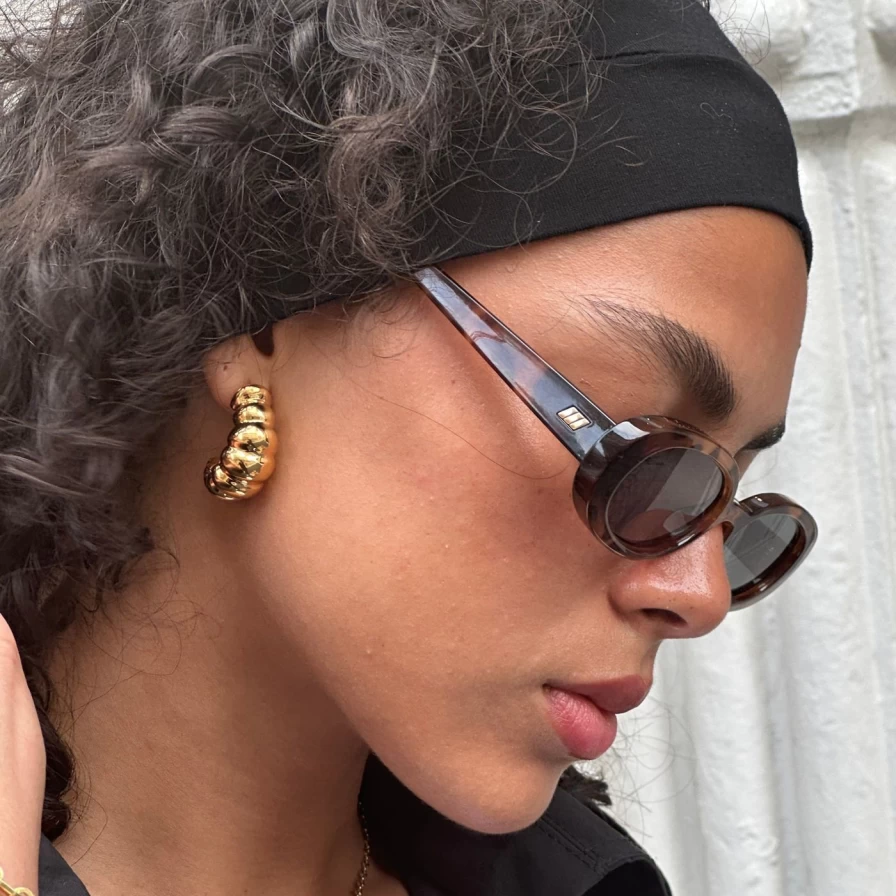 Christina Caruso Handcrafted Tufted Earrings – Unique Textured Wool & Thread Dangle Earrings for Women