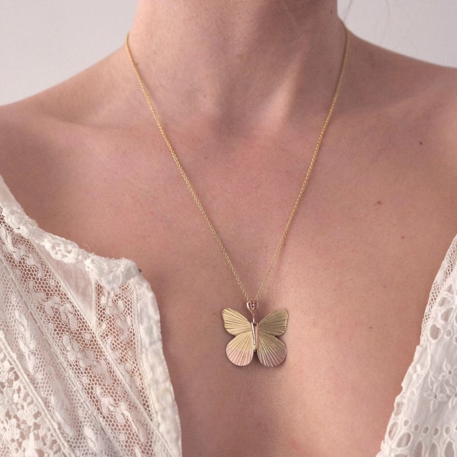 James Banks Design Yellow Gold Large Asterope Statement Necklace