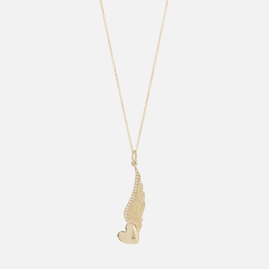 Talon Jewelry Pave Heart Pendant - Untethered Diamond Necklace for Women