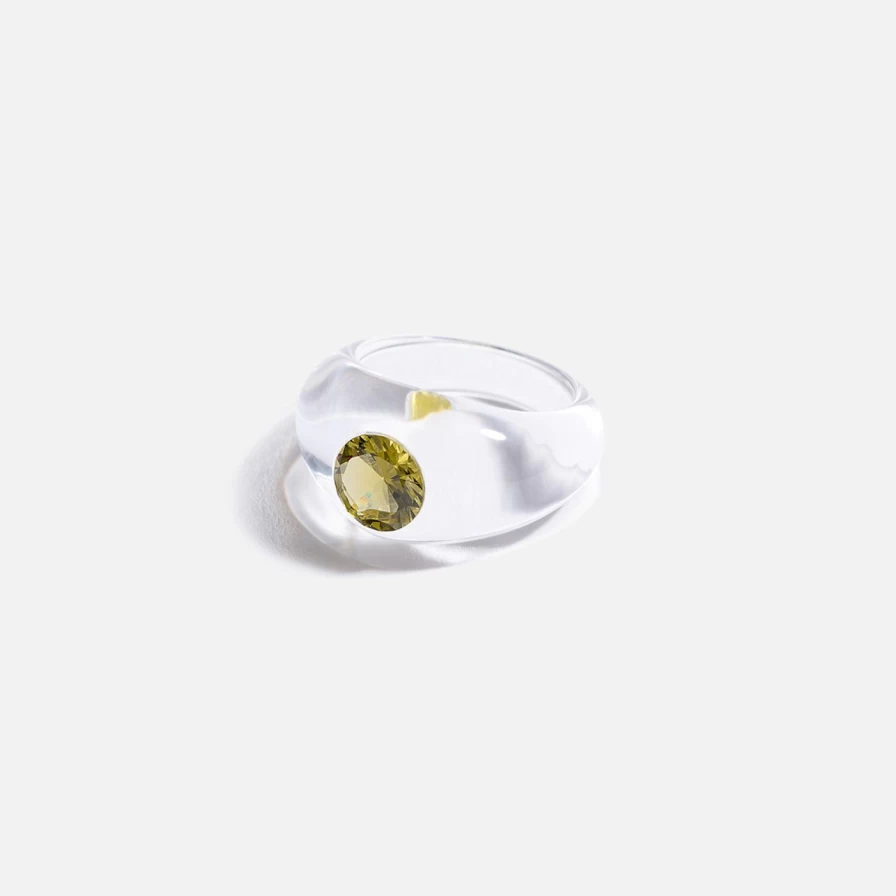 Sarah Noor Astro Ring – Green Gemstone Vintage Inspired Bohemian Jewelry
