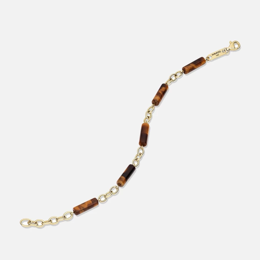 ParkFord Tiger Eye Bead Bracelet for Men & Women - Stylish Palace Collection Adjustable Spiritual Stone Jewelry Gift