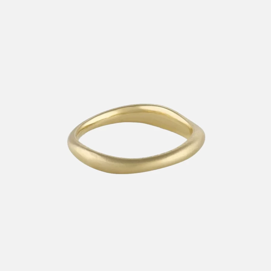 White Space Touch Stacking Band - Adjustable Stackable Ring Set for Women and Men