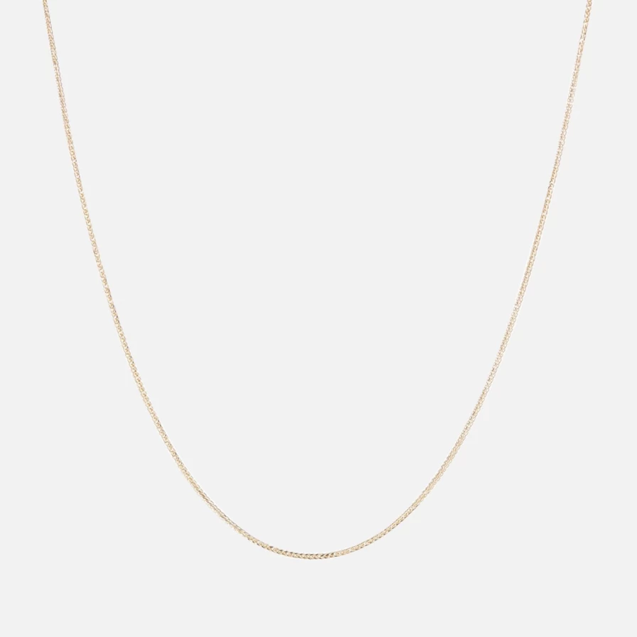 Ariel Gordon Jewelry 1.1mm Delicate Triple Wheat Chain Necklace in Sterling Silver