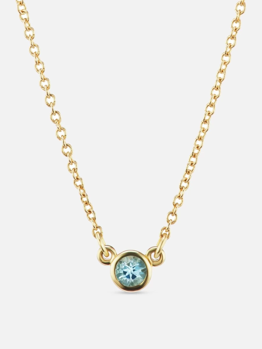 The Gild 14K Gold Confetti Pendant Necklace - Dainty Layering Chain for Women