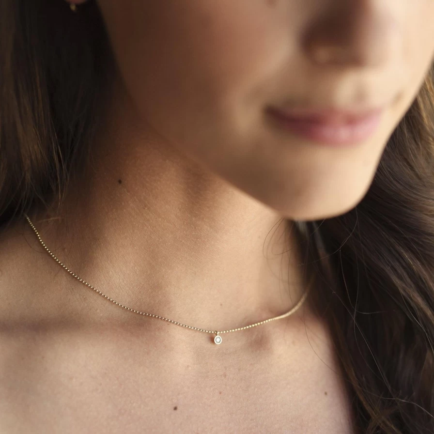 Ariel Gordon Jewelry Diamond Dust Necklace - Elegant Handcrafted Diamond Pendant Necklace for Women