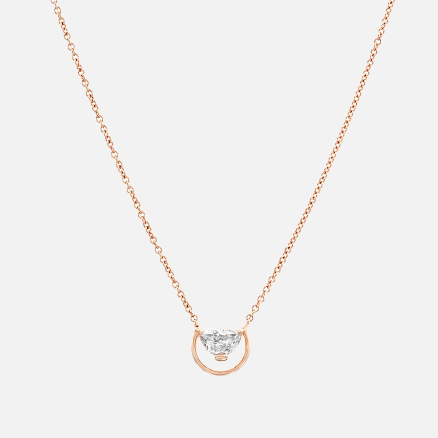 Bleecker & Prince 14K Yellow Gold Moonrise Pendant Necklace
