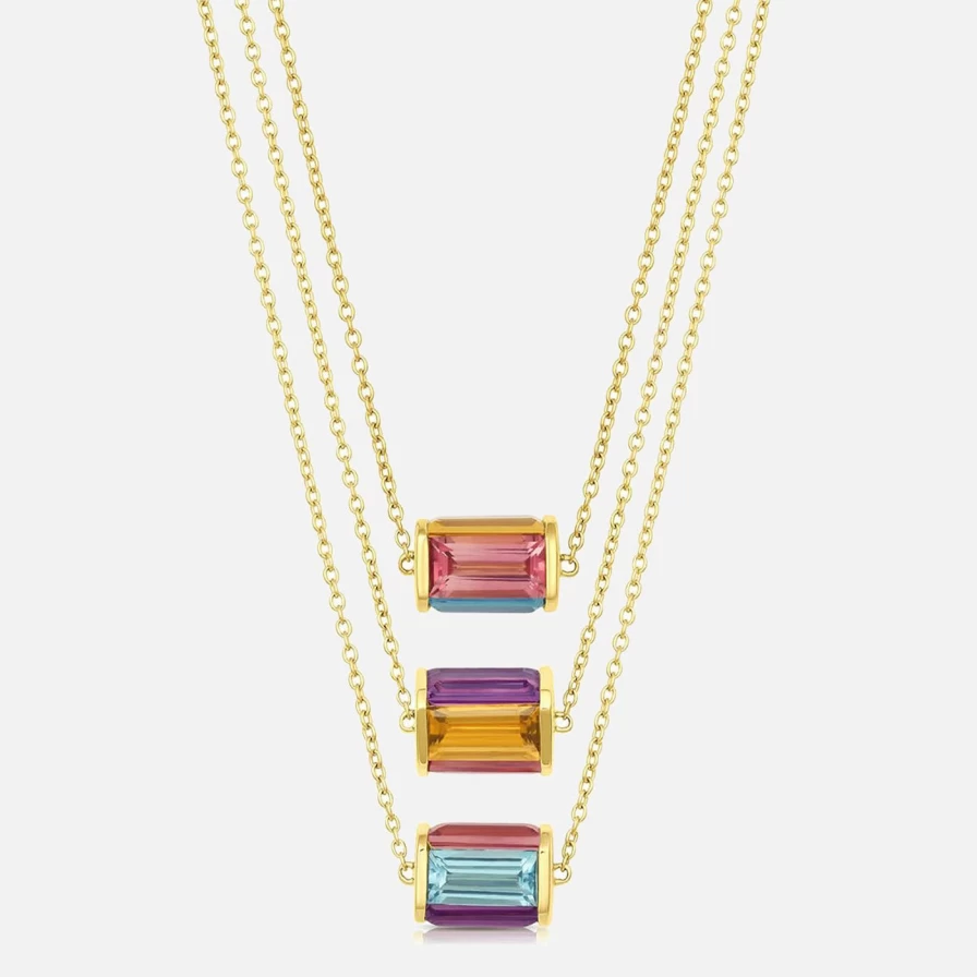 Jennifer DeMoro Chroma Illusion Pendant Necklace – Unique Color-Shifting Jewelry