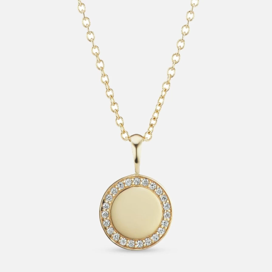 The Gild 18K Gold Diamond Signature Pendant Necklace for Women