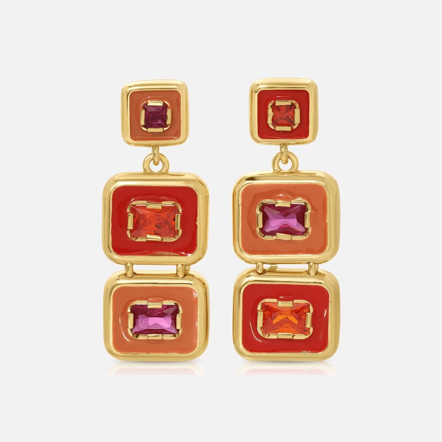 Monbouquette Gold Sunny Snapback Earrings - Stylish & Trendy Fashion Accessories