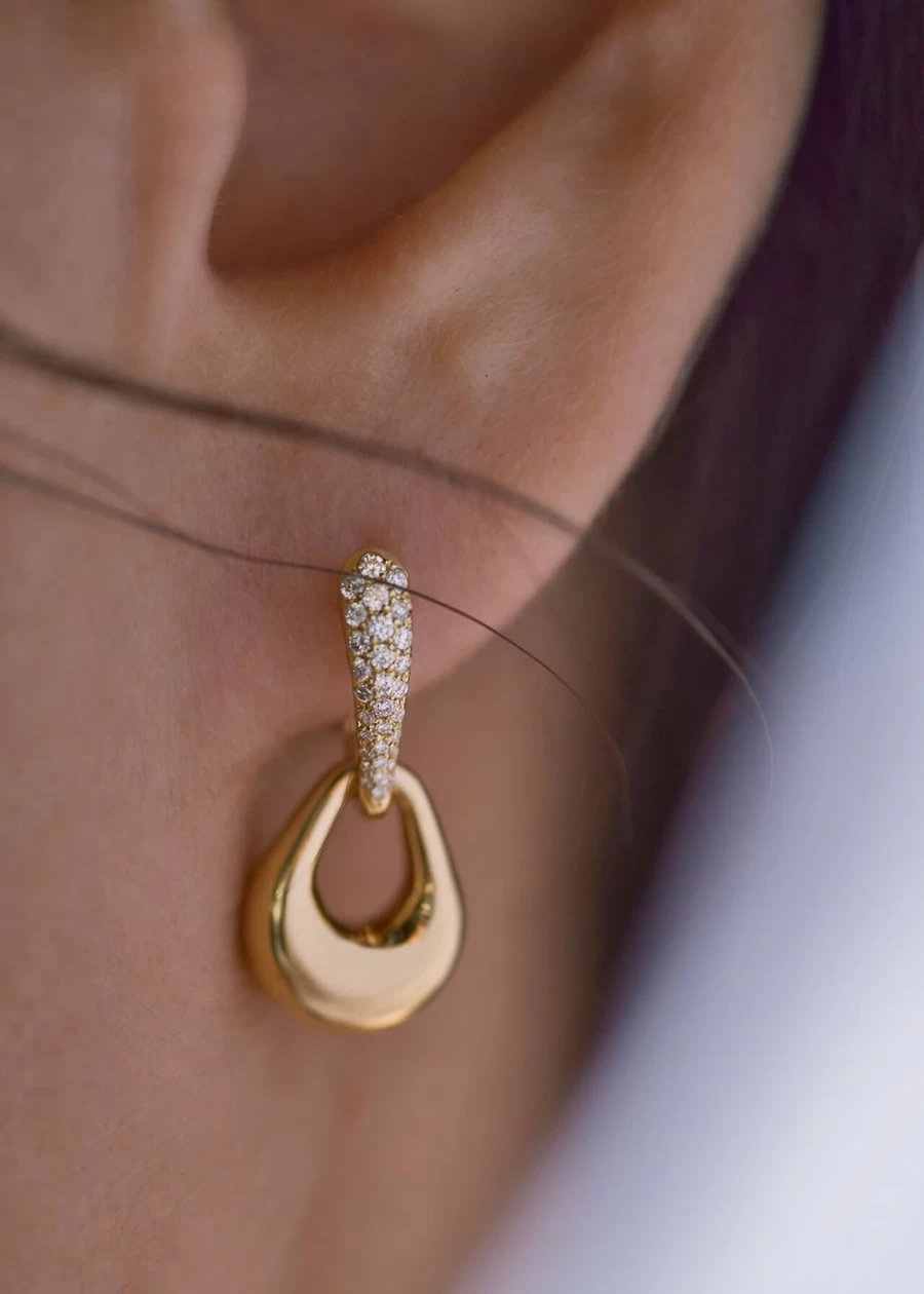 Kloto Drop Earrings – Elegant Dangling Jewelry for Women, Sterling Silver Handmade Earrings, Perfect Gift for Her