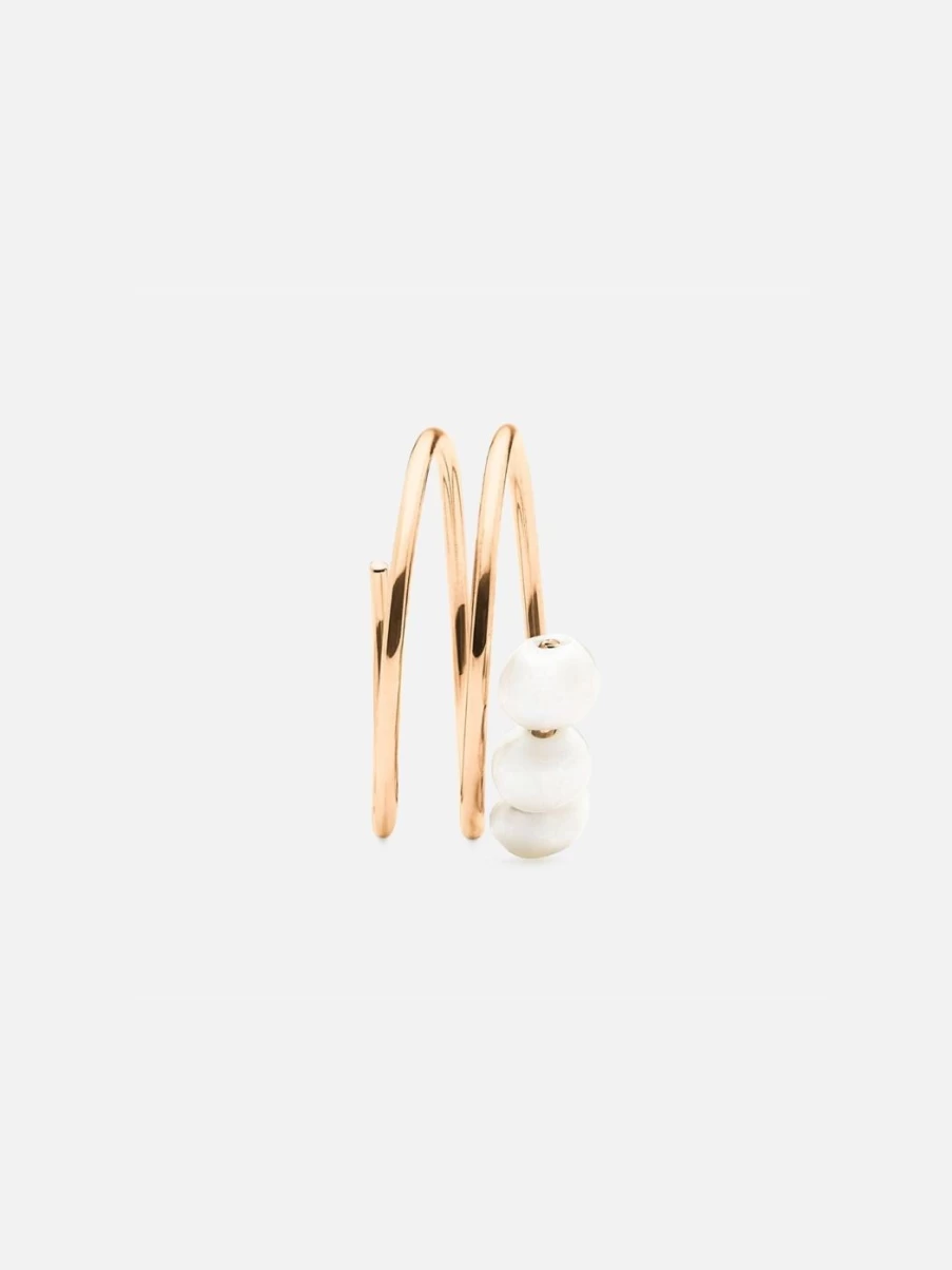 Noor Shamma Sterling Silver Spiral Knuckle Ring – Elegant Troika Design for Women