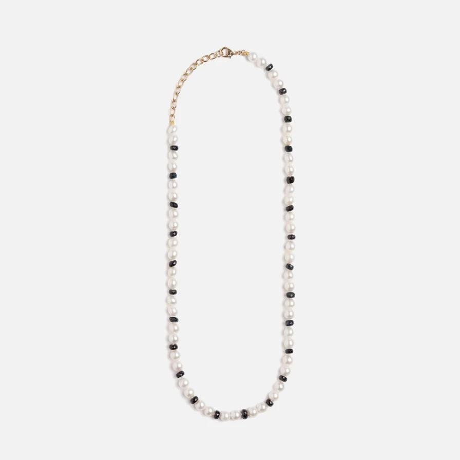 Objet-a Sapphire and Pearl Jewelry: Elegant Gemstone Necklace or Bracelet