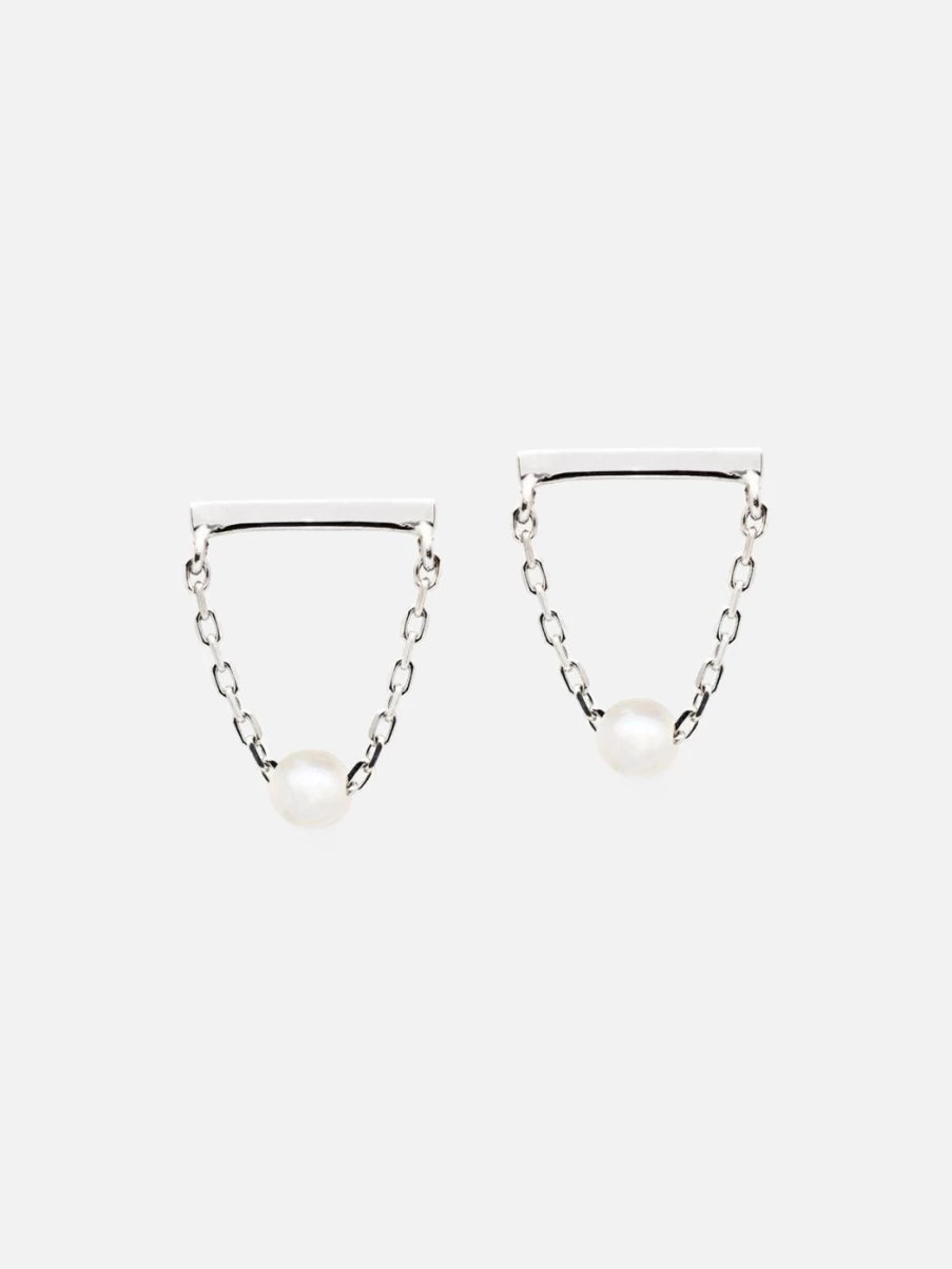Noor Shamma Troika Solo Earrings - Unique Handcrafted Jewelry for Women