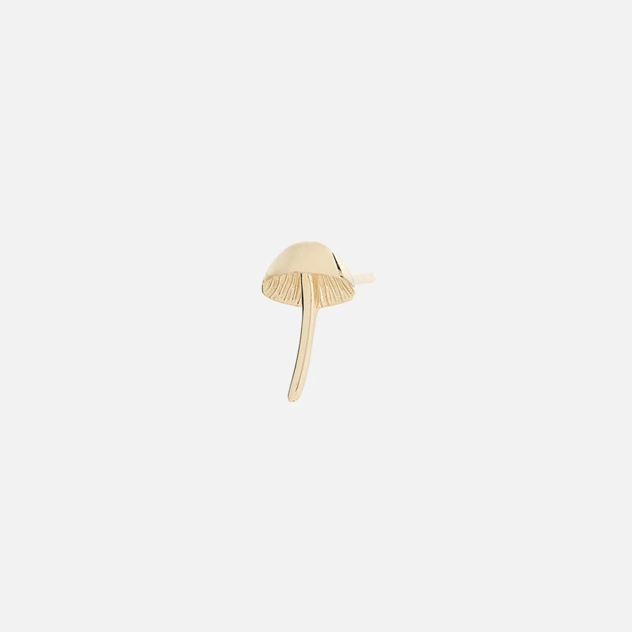 Talon Jewelry Tiny Mushroom Stud Earrings - Itty Bitty Studs for Delicate Style