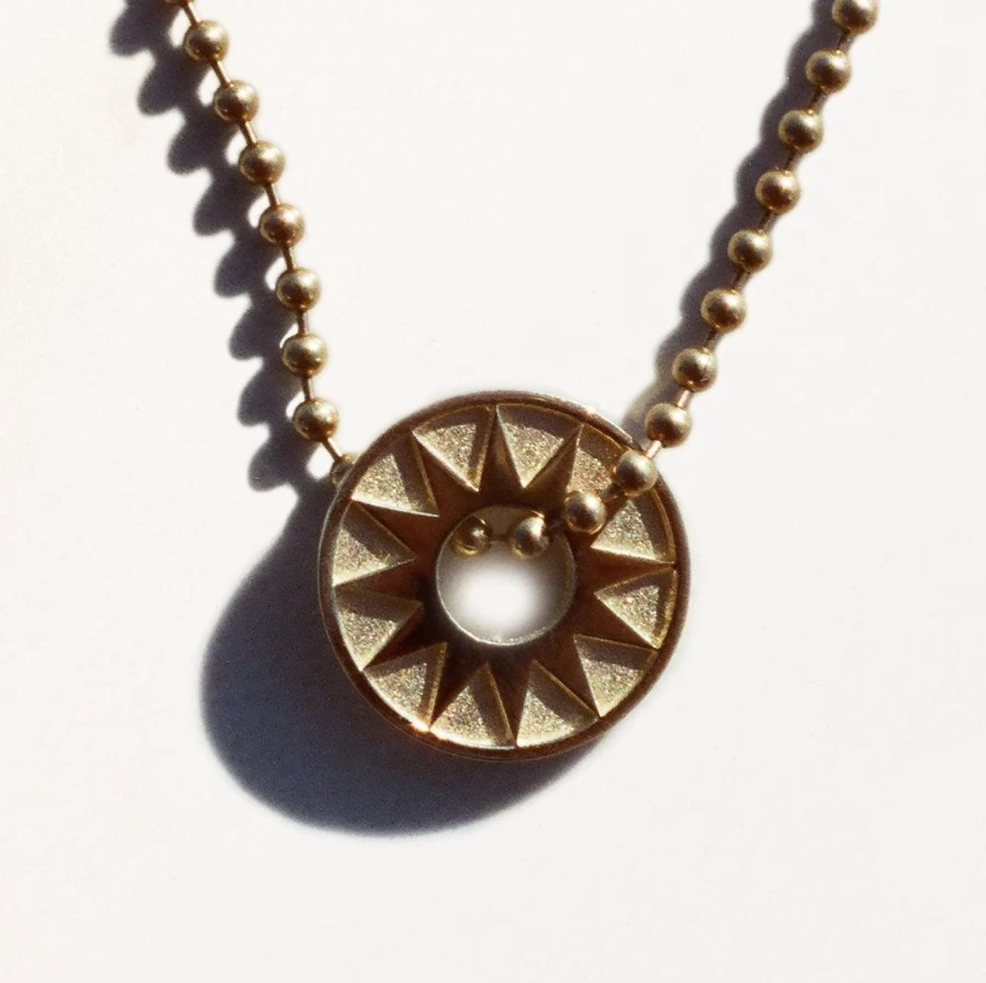 14K Yellow Gold Mini Star Necklace - EMBLM Fine Jewelry Dainty Celestial Pendant