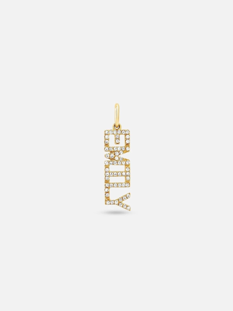 EF Collection Personalized Diamond Name Necklace - Custom Charm Jewelry Gift