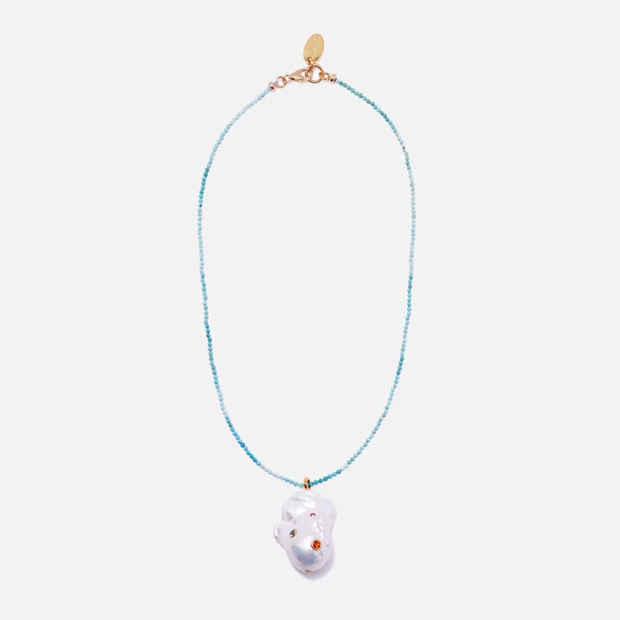 Lizzie Fortunato Skyfall Turquoise Statement Necklace