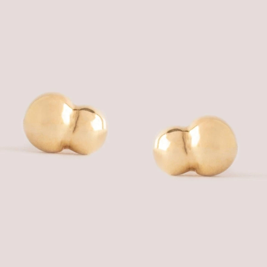 M. Hisae Bela Studs - Elegant Stud Earrings for Women, Hypoallergenic Fashion Jewelry Gift