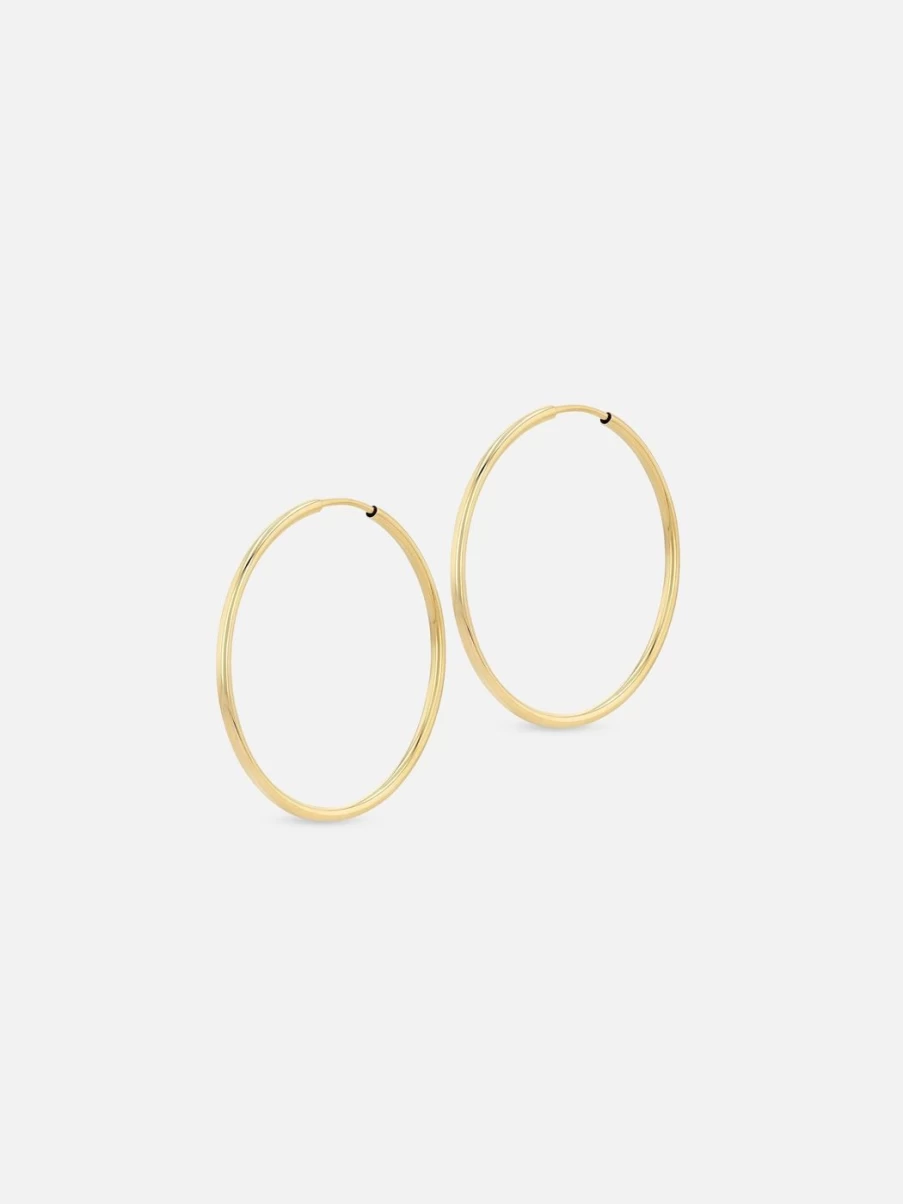 Noor Shamma Infinity Hoops - Elegant Sterling Silver Huggie Earrings for Women