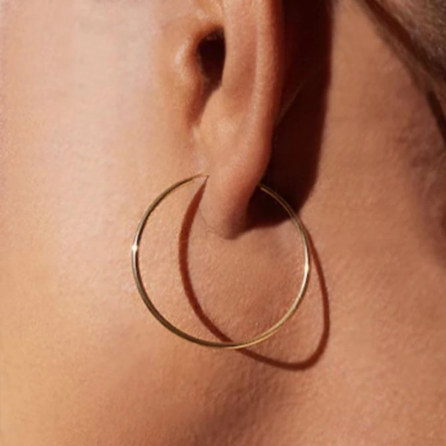 Noor Shamma Infinity Hoops - Elegant Sterling Silver Huggie Earrings for Women