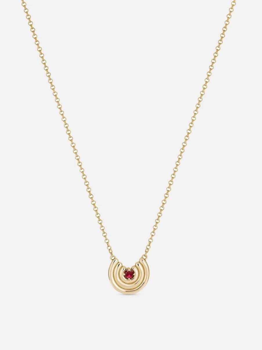 ParkFord Petite Revival Birthstone Necklace - Elegant Personalized Jewelry for Women