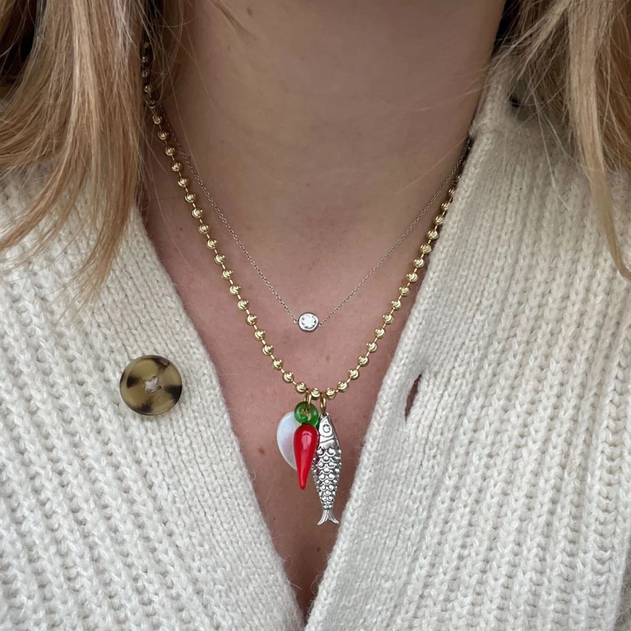 NOTTE Spice Things Up Charm Necklace - Elegant Dainty Pendant for Women