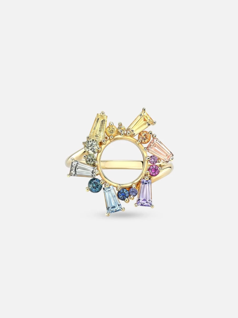 Meredith Young Rainbow Sapphire Ring – Genuine Multicolor Sapphire Jewelry for Women