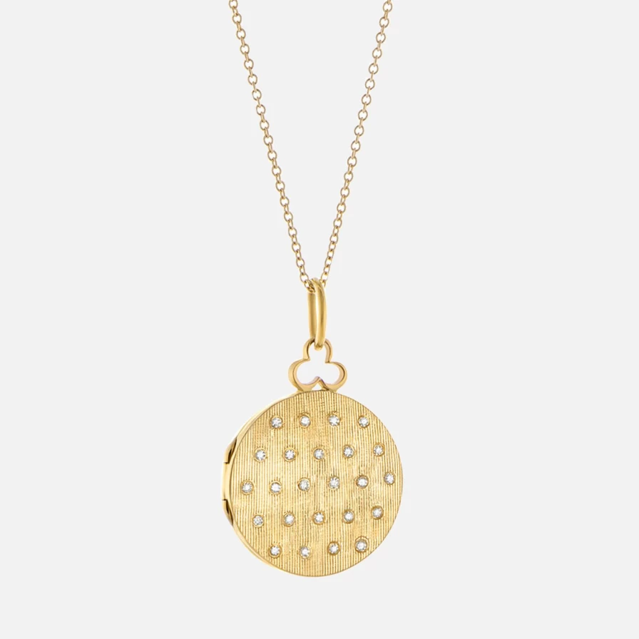 Devon Woodhill Classic Jane Locket - Vintage Inspired Silver Pendant Necklace for Women