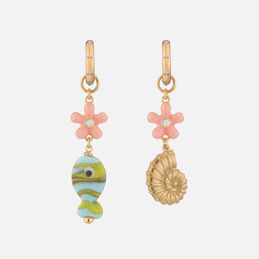 NOTTE Fiori Bari Earrings – Elegant Floral Design Italian Jewelry for Women
