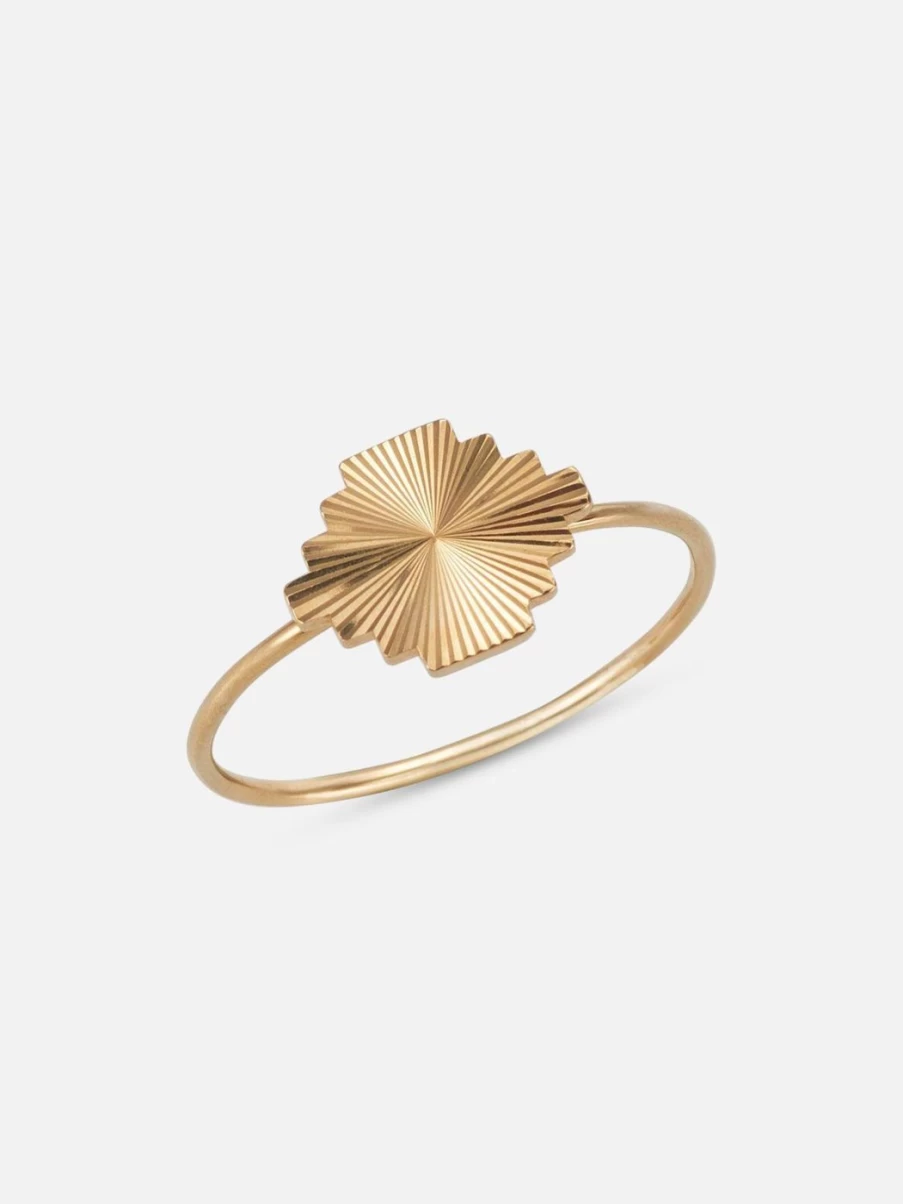 Alice Pierre Puzzle Ring - Unique Interlocking Band, Elegant Jewelry Gift for Her
