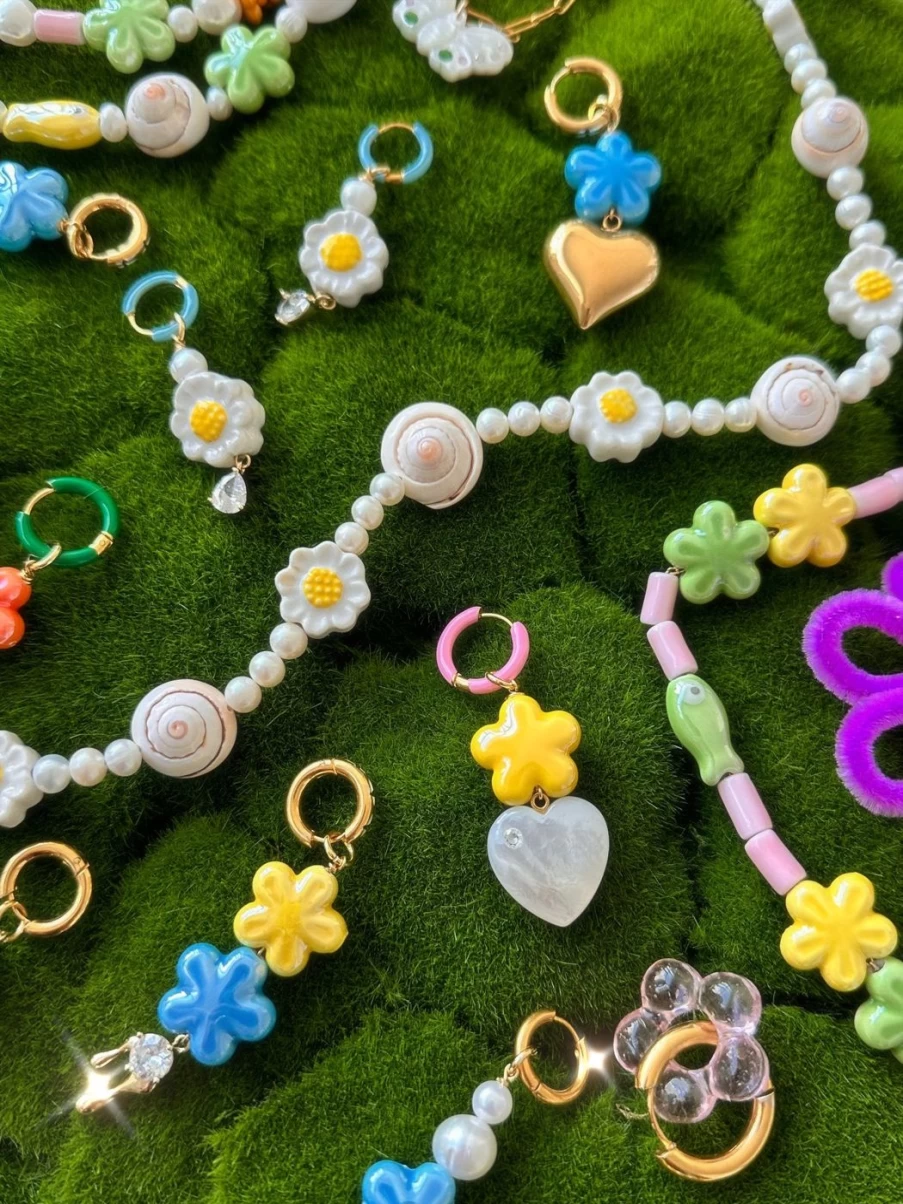 NOTTE Yellow Giardino Heart Earrings – Romantic Love at First Sight Design