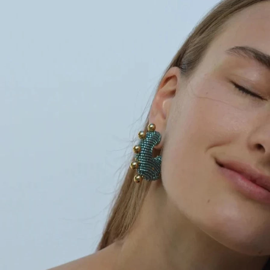 Susana Vega Solito Lemon Pearled Drop Earrings - Elegant Pearl Dangle Jewelry