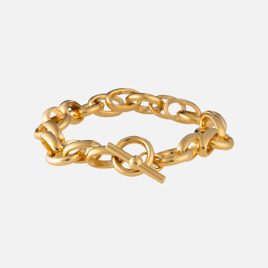 Christina Caruso Italian Gold Chain Link Bracelet for Women