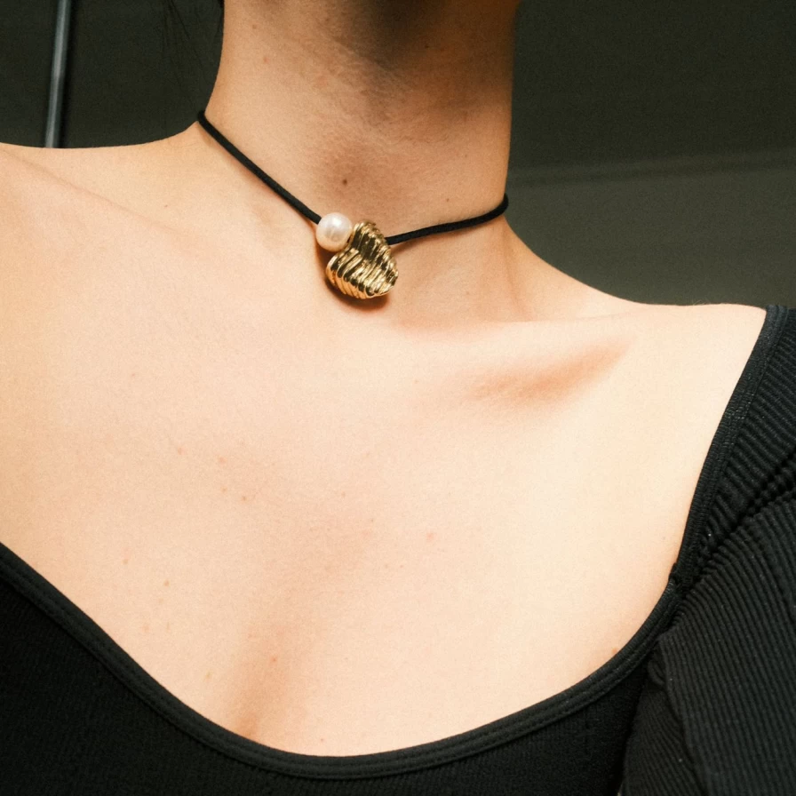 Anita Berisha Natural Pearl Formation Pendant - Elegant Handcrafted Jewelry for Women