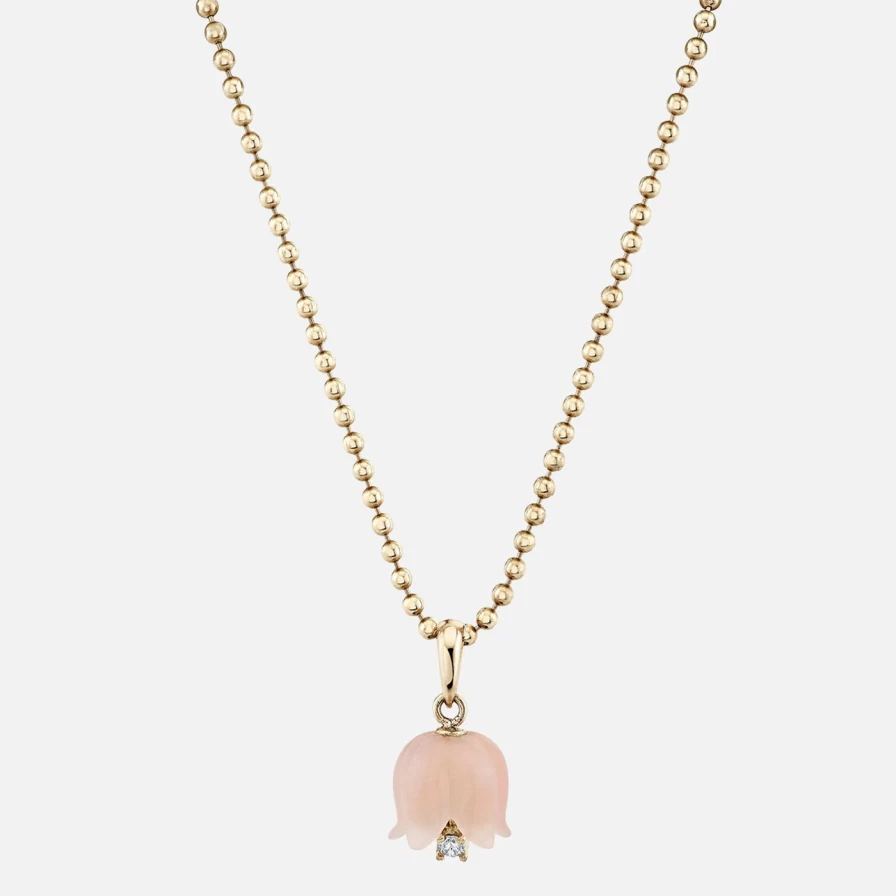 Ariel Gordon Jewelry Diamond Floret Opal Pendant - Handcrafted Opal Necklace for Women