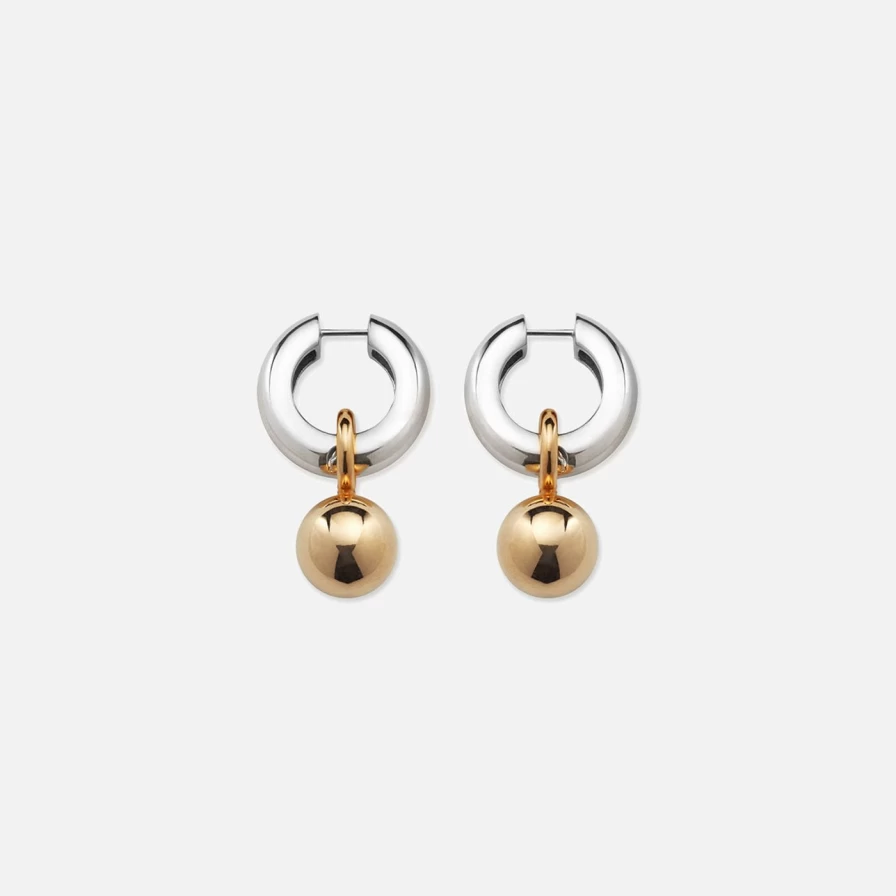 AGMES Sonia Earrings - Minimalist Gold Hoop Earrings for Women