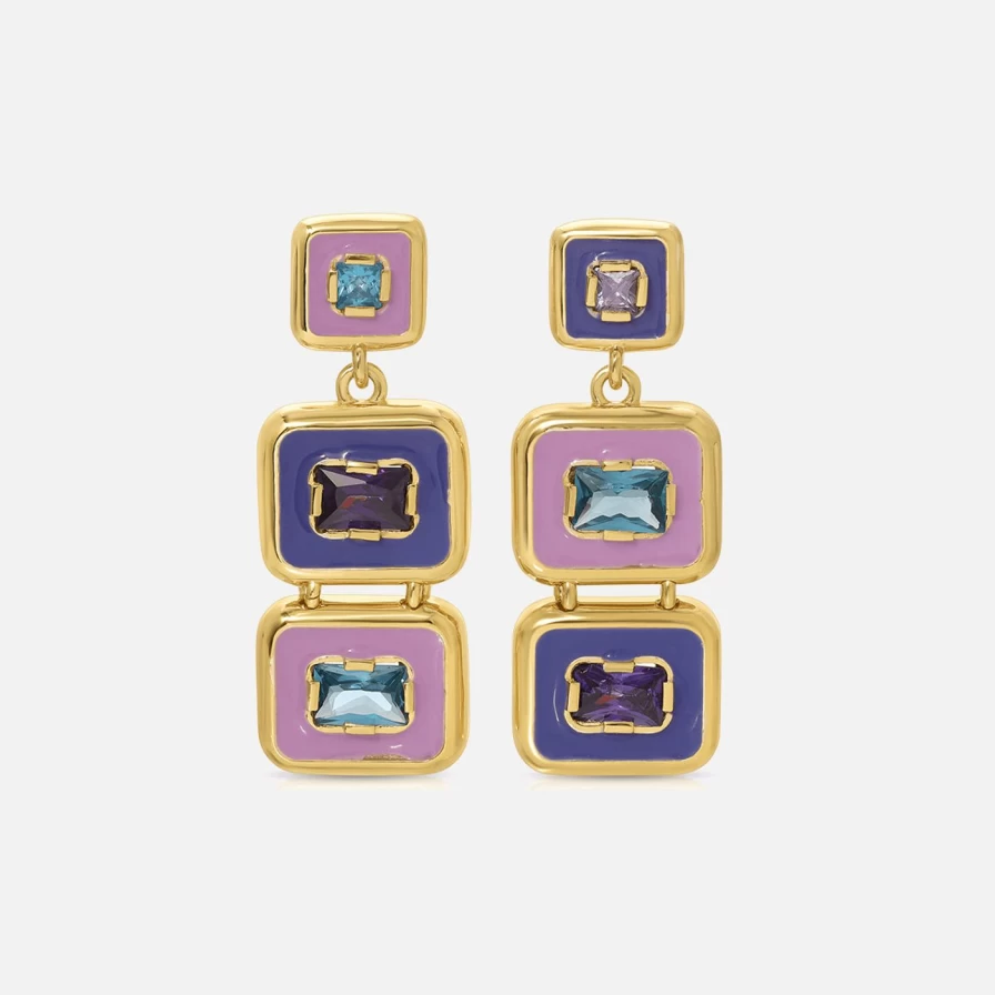 Monbouquette Gold Snapback Dreamer Earrings - Stylish & Elegant Hoop Earrings for Women