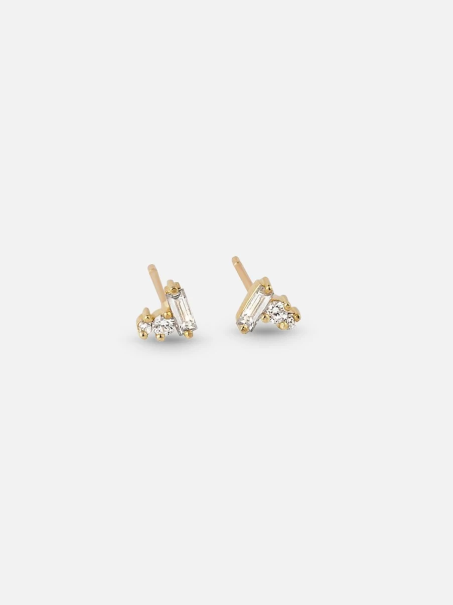 Meredith Young Petite Controlled Chaos Stud Earrings - Minimalist Gold Hoop Earrings for Women
