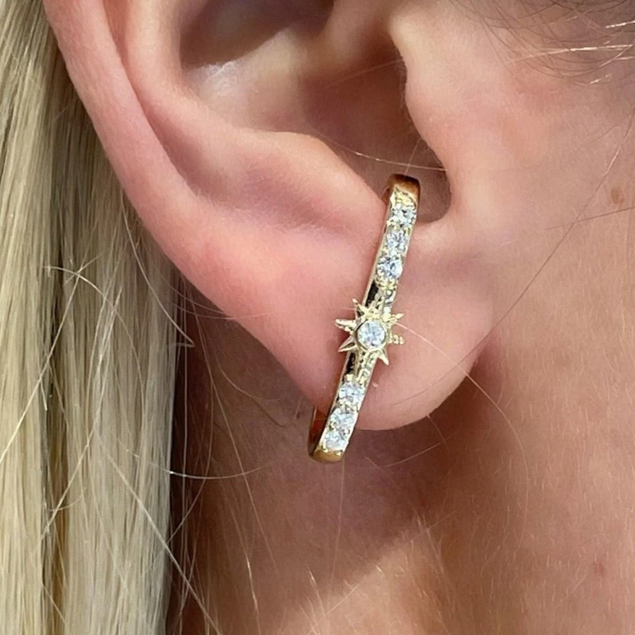 Eden Presley Cosmic Bar Stud Earrings - Stylish Geometric Studs for Women