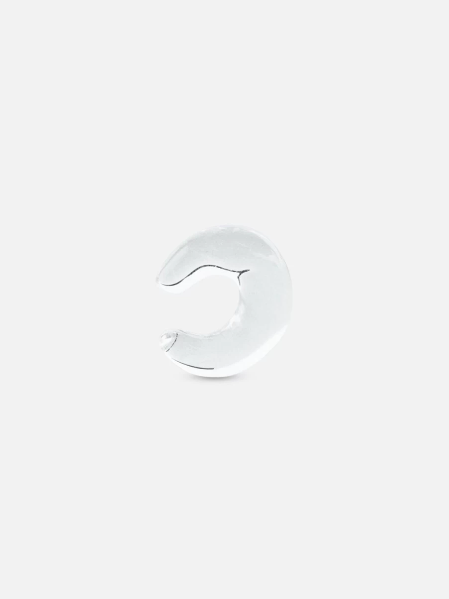 Annika Inez Billow Earcuff - Clear Acrylic Elegant Ear Cuff for Women