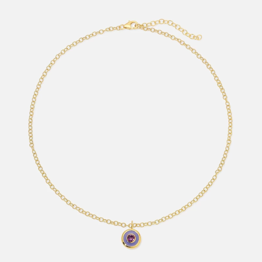 Monbouquette Reversible Coin Necklace in Dreamer & Gold - Two-Tone Fashion Jewelry
