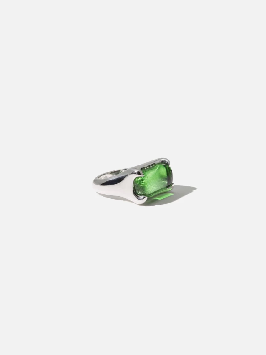 "CLED Prism Ring – Unique Geometric Crystal Jewelry for Women & Men"