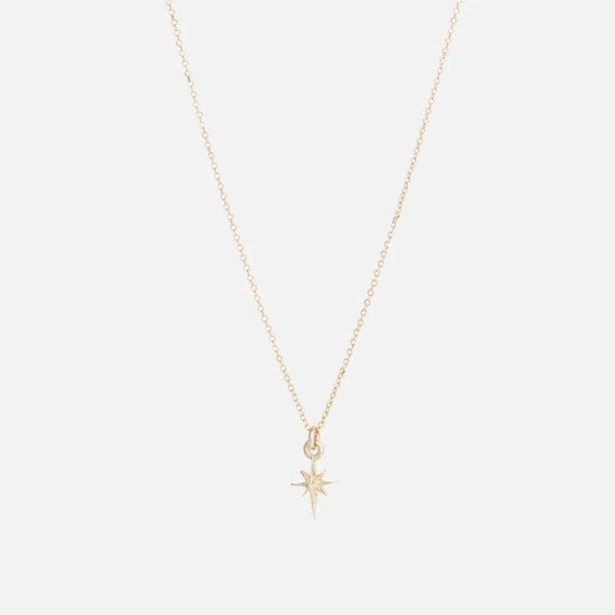 Talon Jewelry Tiny Star Charm Necklace - Dainty Itty Bitty Star Pendant for Women