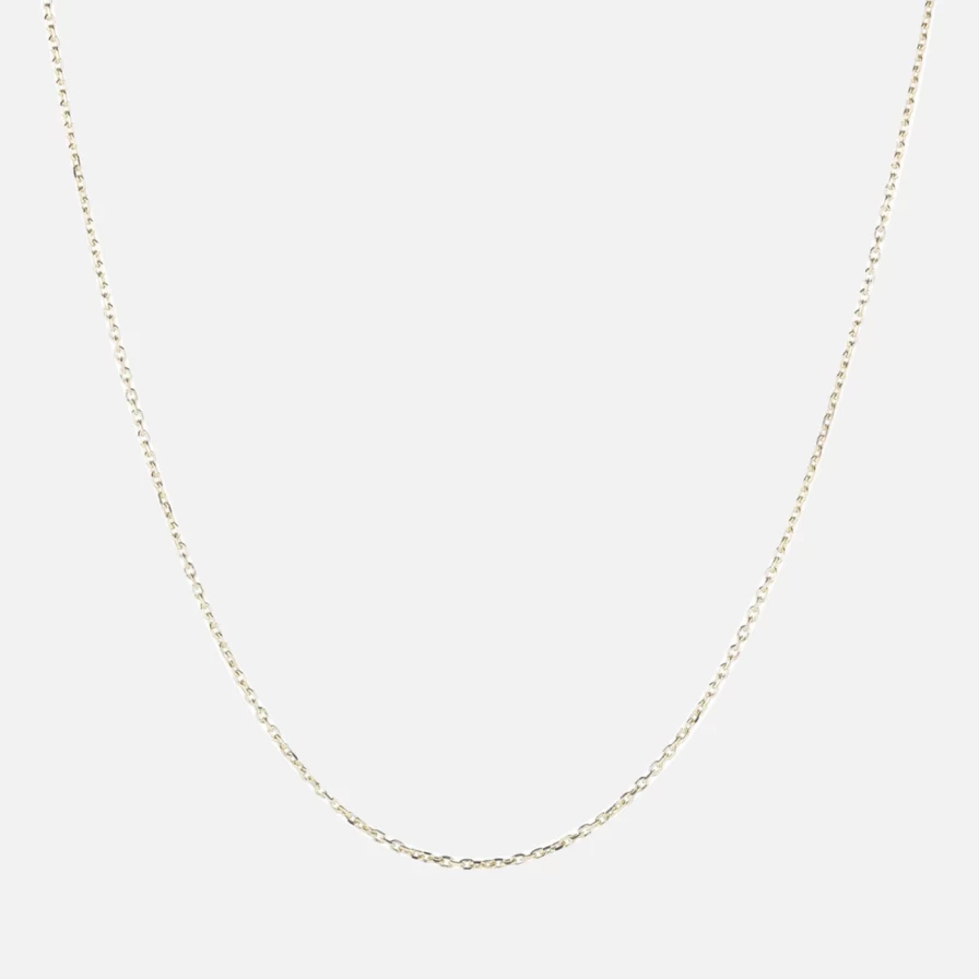 1.5mm Diamond-Cut Cable Chain Necklace - Ariel Gordon Jewelry | Dainty Gold or Silver Chain