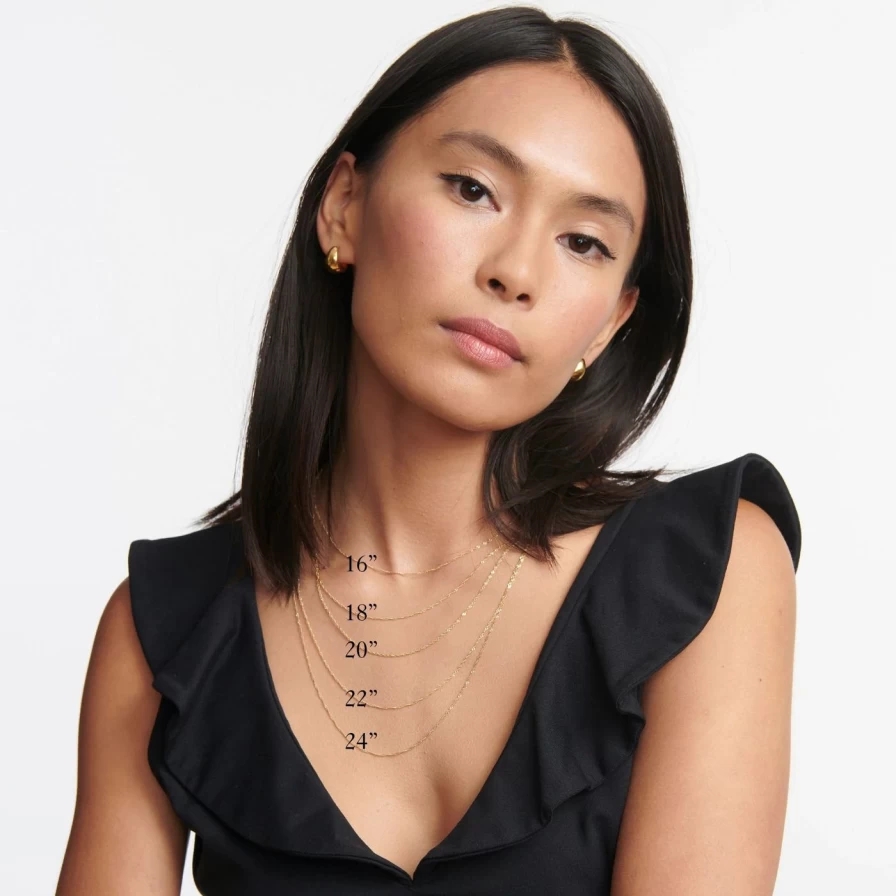 1.5mm Diamond-Cut Cable Chain Necklace - Ariel Gordon Jewelry | Dainty Gold or Silver Chain
