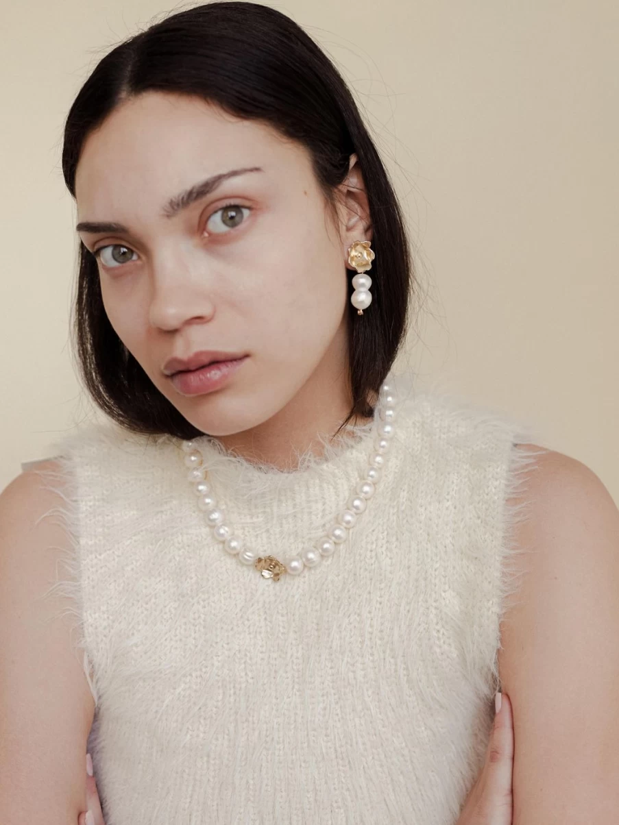 Anita Berisha Floral Collar Necklace - In The Bloom Of Life Collection