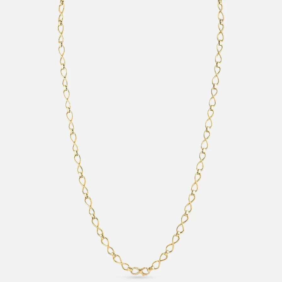 Eden Presley Sterling Silver Eternity Link Chain Necklace for Women