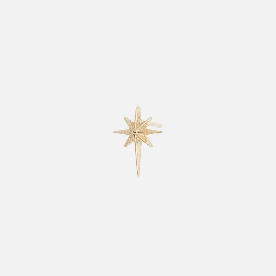 Talon Jewelry Itty Bitty Stud Earrings - Star Design Minimalist Gold Studs for Women