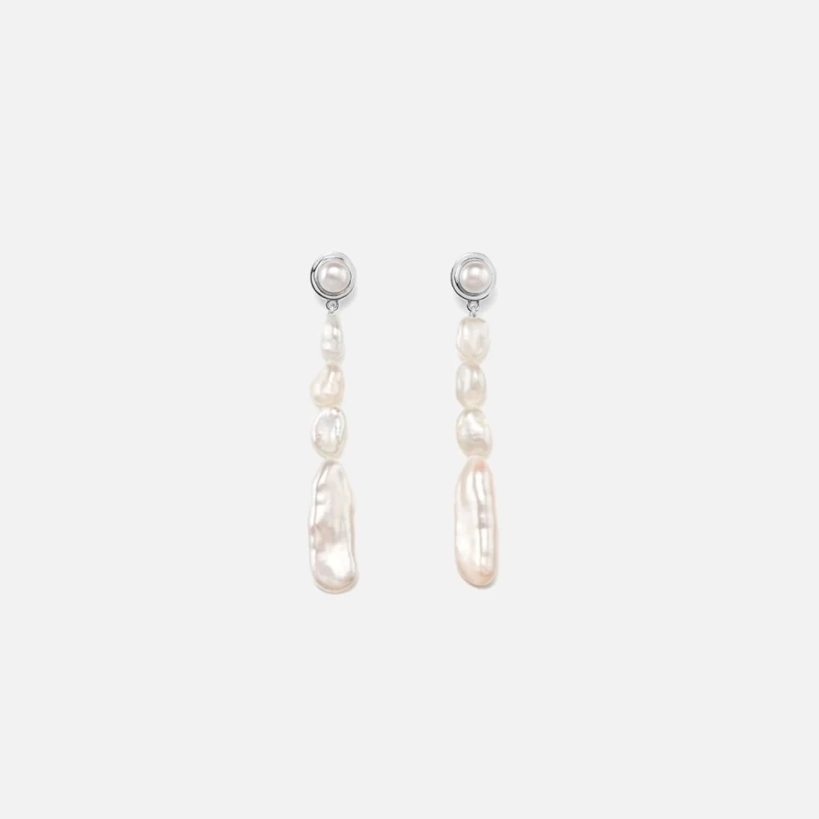 AGMES Short Emmanuelle Hoop Earrings - Minimalist Gold Earrings for Women
