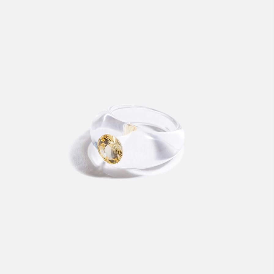 Sarah Noor Astro Yellow Gold Ring - Elegant Celestial Jewelry for Women